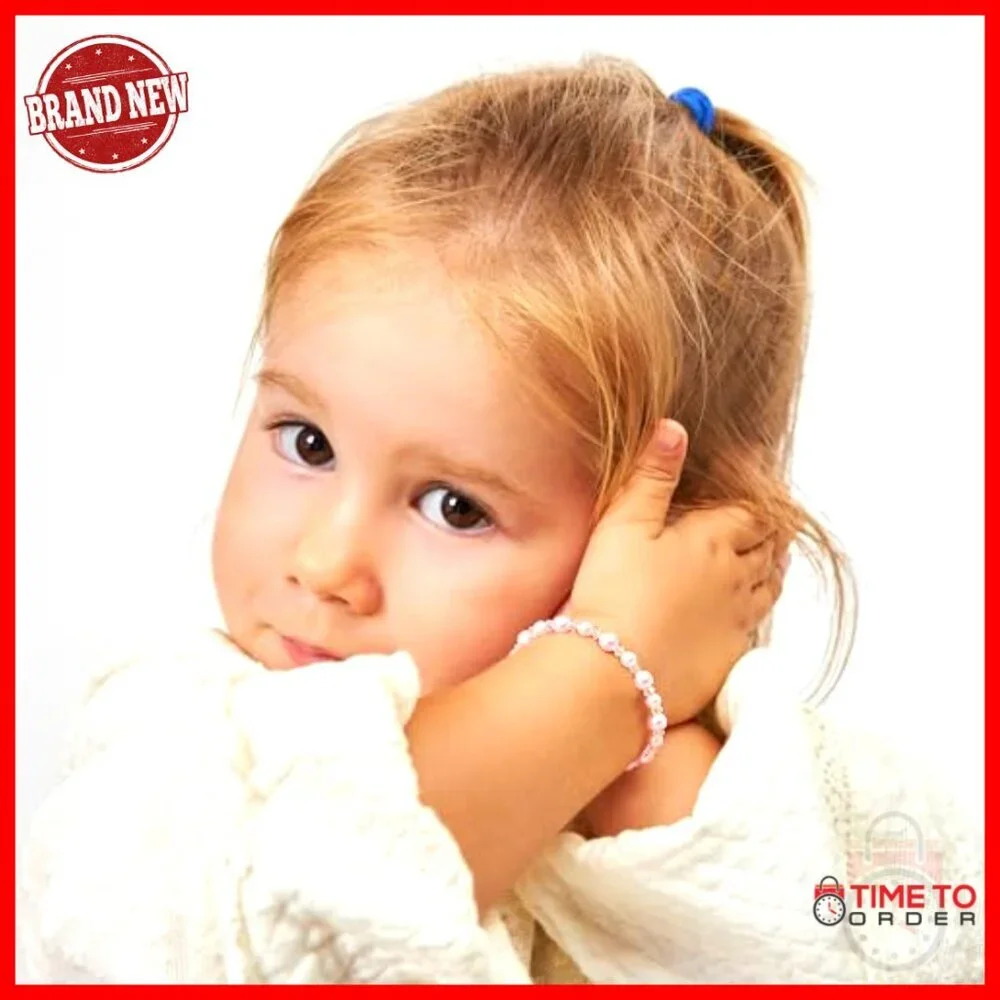 Sterling Silver Pearl Bracelet for Toddlers, Adjustable Keepsake Jewelry